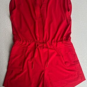 Athleta Vibrant Red Romper